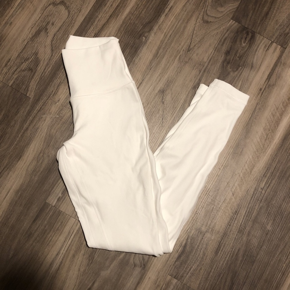 White Lululemon Align Leggings